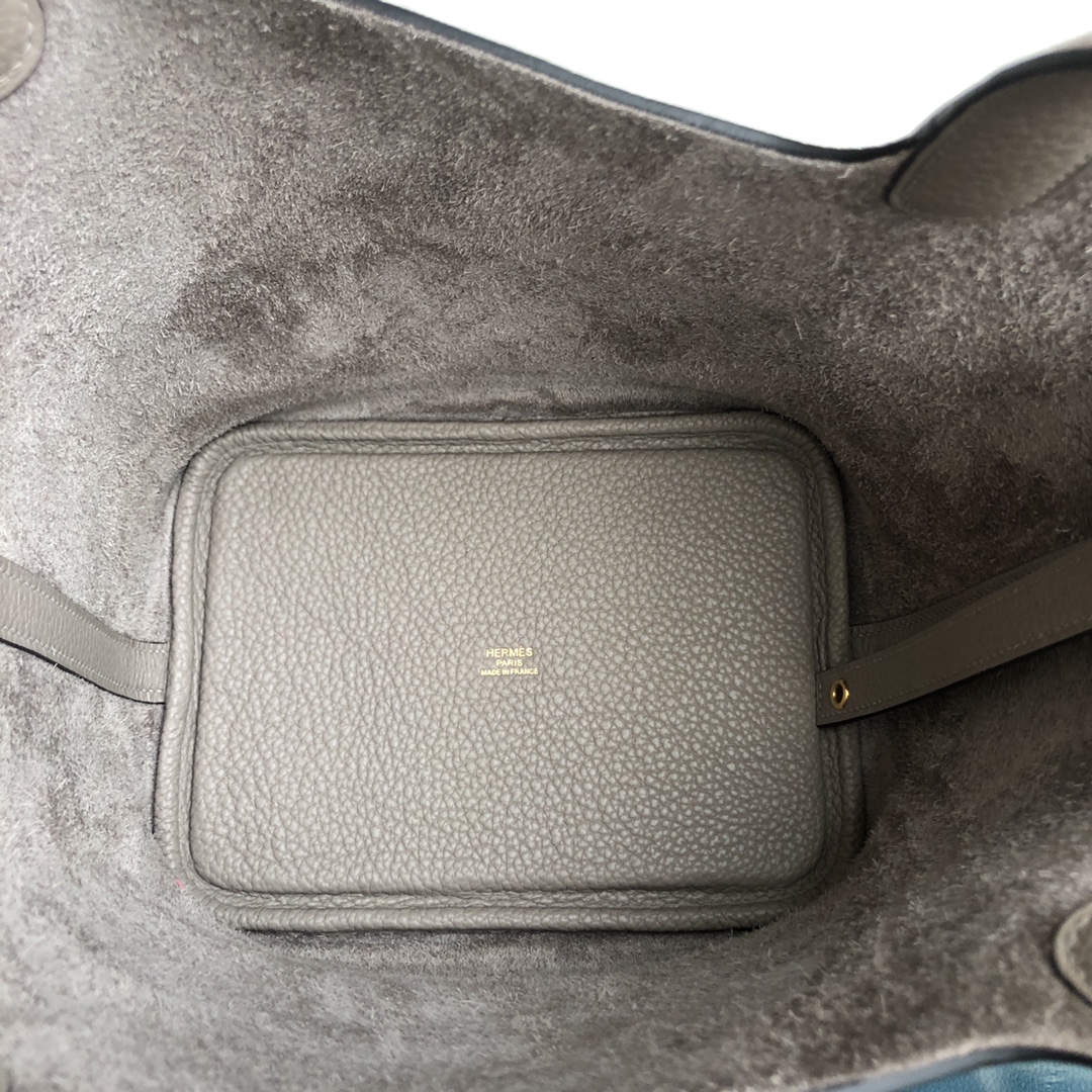 에르메스 피코탄 락18 에토프 금장 소가죽